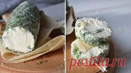 Творожный сыр из сметаны и кефира