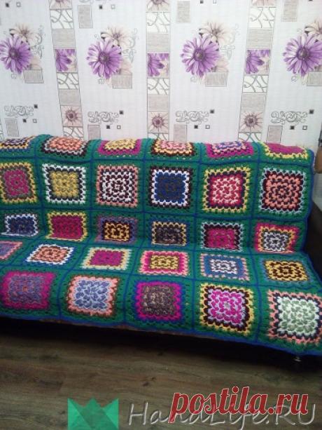 Плед в технике Борджелло / Вязание крючком