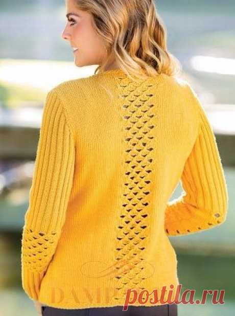 Желтый кардиган «Featurette»