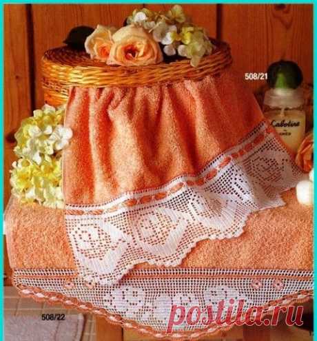 Кружевная кайма крючком. Схемы вязания