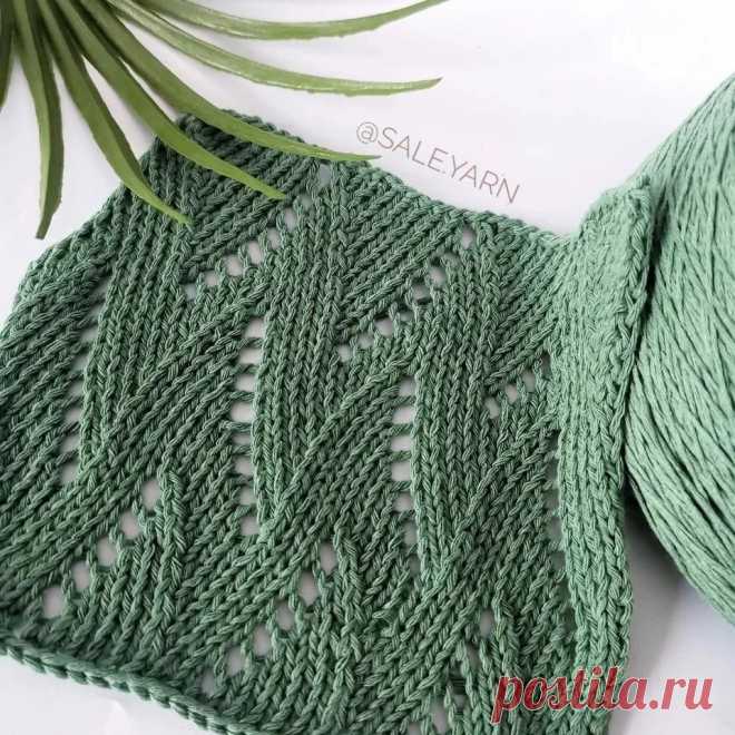 Узор, напоминающий Миссони. Спицами. Схема. / knittingideas.ru