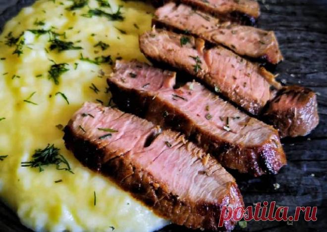 (5) Свиные слайсы с сырным пюре - пошаговый рецепт с фото. Автор рецепта Dishes_from_ded . - Cookpad