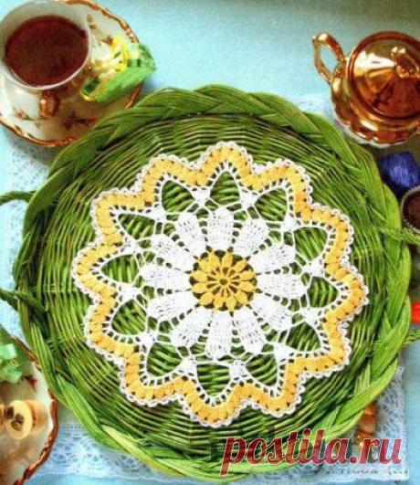 Филейное вязание салфетки » Ниткой - вязаные вещи для вашего дома, вязание крючком, вязание спицами, схемы вязания