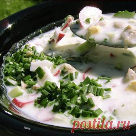 Окрошка на кефире, пошаговый рецепт с фото / Простые рецепты