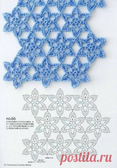 Безотрывное вязание крючком