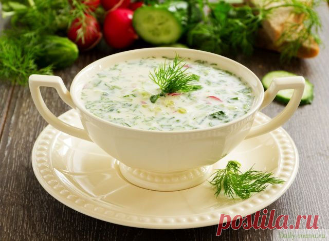 Окрошка на кефире - Рецепты от Daily-menu.ru - Daily-menu.ru
