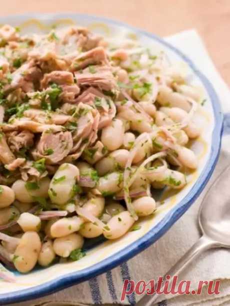 Tuno salotos su pupelėmis. Skaniausi maisto receptai.