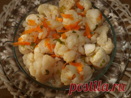 Засолка цветной капусты - пошаговый кулинарный рецепт с фото на Повар.ру