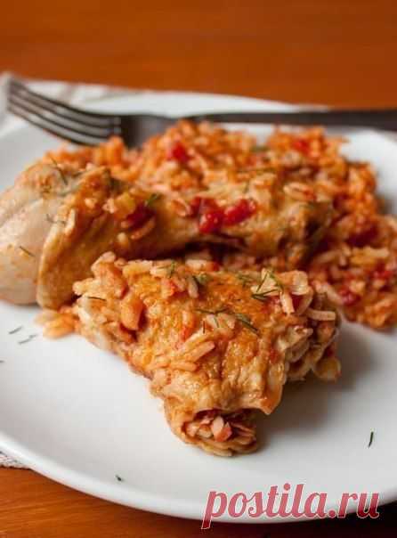 Курица с рисом в томате / Свежие рецепты