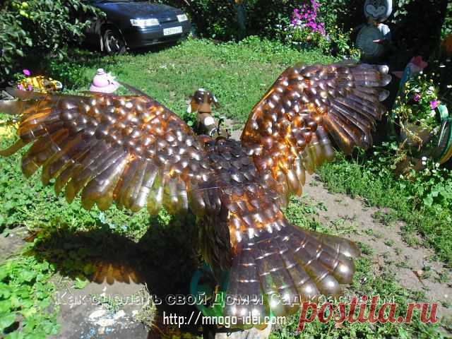 Пластиковые бутылки интересные поделки для сада