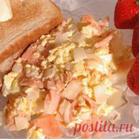 Яичница с копченым лососем и лимонным кремом - BestCook