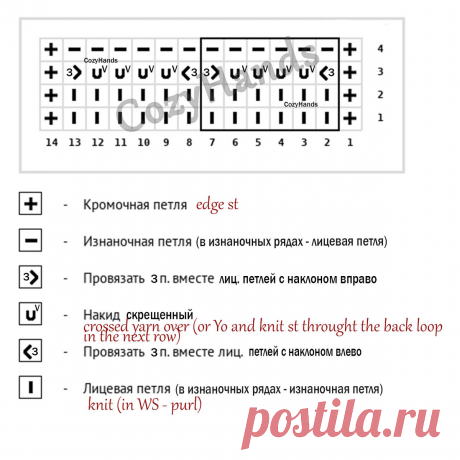 Узор в виде крупной сетки
