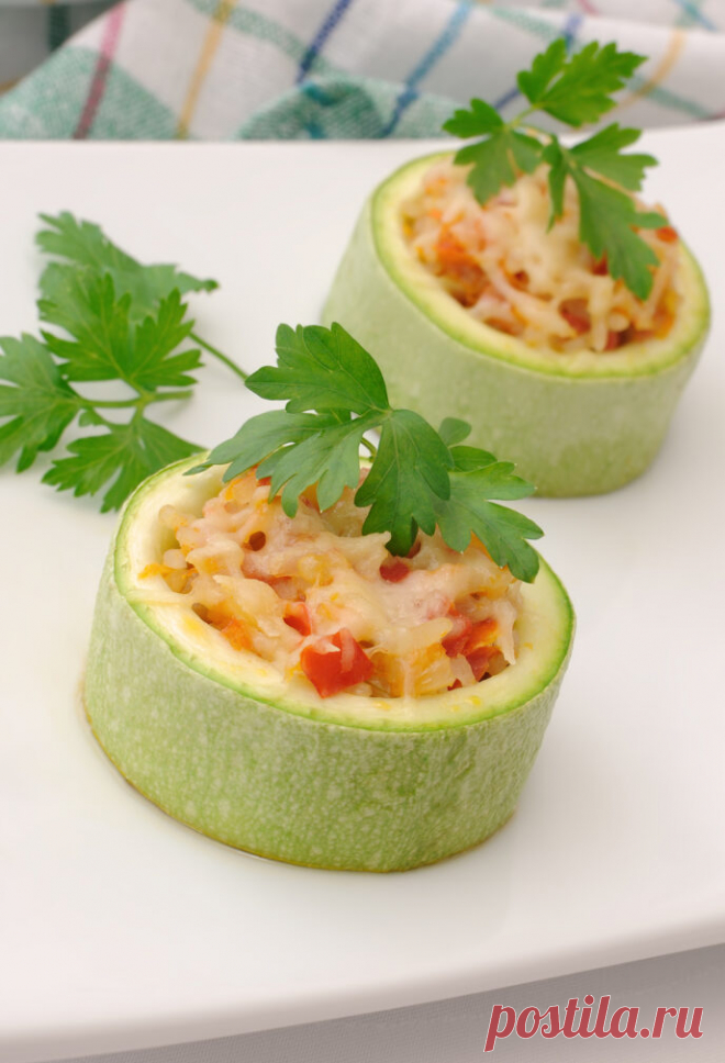 Фаршированные кабачки с рисом и овощами рецепт с фото пошагово