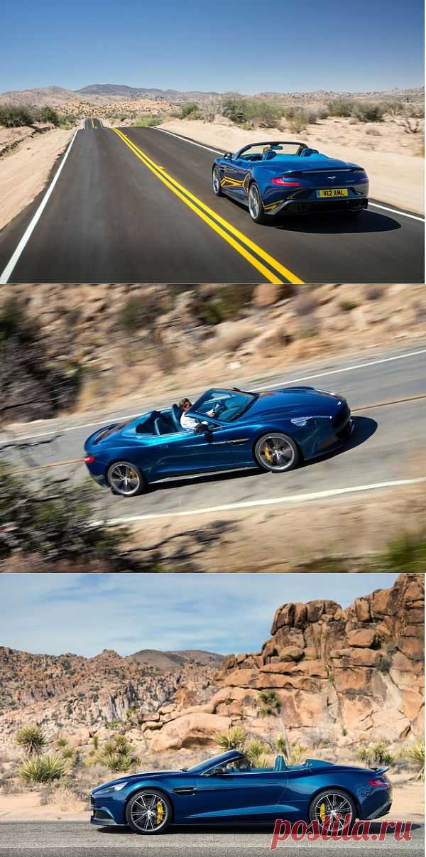 Открытый Aston Martin  - Vanquish Volante, Фотосессия на Pebble Beach