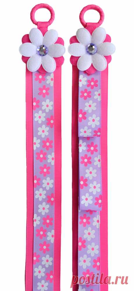 Funky Flower Matching Headband Holder &amp; Hair от FunnyGirlDesigns