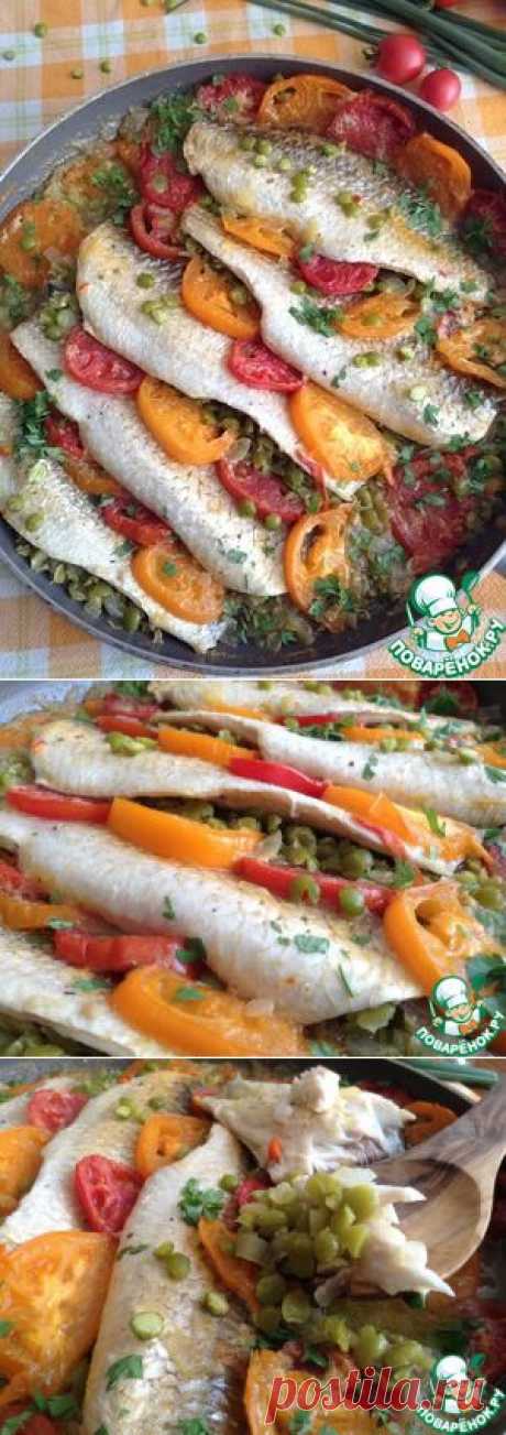 Нежная рыбка с горохом - кулинарный рецепт