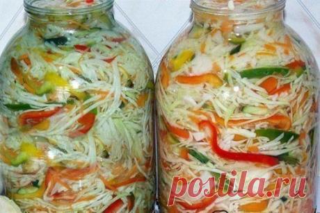 РЕЦЕПТЫ ВКУСНОЙ КАПУСТЫ
Поделись с друзьями
1) Капустный салат на зиму "Осенний"
Показать полностью…