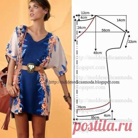 Простая выкройка туники (Шитье и крой) | Журнал Вдохновение Рукодельницы