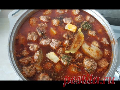 Тефтели по цыгански. Цыганка готовит суп с тефтельками. Тефтели. Gipsy kitchen.