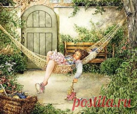 Великолепная серия акварельных картин Воспоминания о детстве. Художник Кэтрин Симпсон (Catherine Simpson) / Удивительное искусство