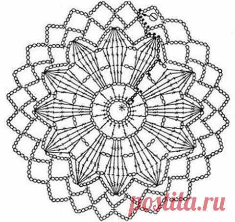 Красивые мотивы крючком