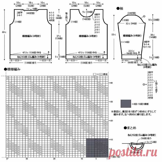 Красота теневых узоров: 27 разноплановых моделей спицами | Вязание с Paradosik_Handmade | Дзен