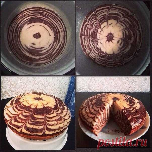 Торт Зебра в мультиварке / Удивительная еда!