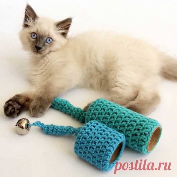 Простая игрушка для вашей кошечки / KNITLY.com - блог о рукоделии, мастерклассы