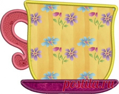 INSTANT DOWNLOAD Tea cup applique designs Tea cup machine embroidery applique designs.  Comes in 3 sizes, for the 4x4, 5x7 and mega hoop.    H: 3.17 x W: 3.90 stitch count: 4003  H: 4.01 x W: 4.94 stitch count: 5112  H: 5.07 x W: 6.24 stitch count: 6523  Color chart included    ***THIS IS NOT AN IRON ON PATCH OR A FINISHED ITEM***  Appropriate hardware and software is needed to transfer these designs to an embroidery machine.    You will receive the following formats: ART ...