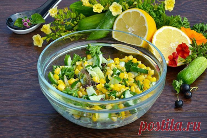 Салаты с кукурузой - 20 простых и вкусных рецептов