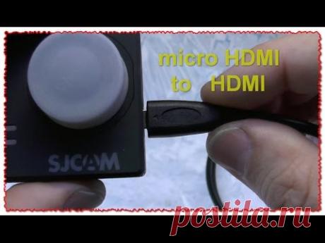Микро-hdmi к HDMI кабель Тип D 30-322AWG HDCP Тест обзор Посылка