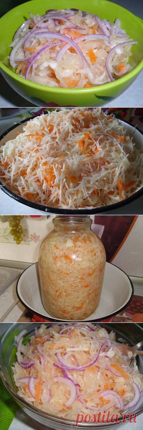 Квашеная капуста в банке, со сладким вкусом | Рецепты моей мамы
