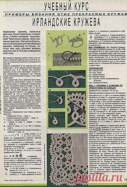 Учебный курс ирладского кружева.
