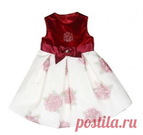 Нарядное платье для девочки с выкройкой / Шитье, вязание для детей на спицах и крючком с описанием / КлуКлу. Рукоделие - бисероплетение, квиллинг, вышивка крестом, вязание