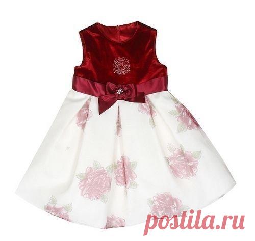 Нарядное платье для девочки с выкройкой / Шитье, вязание для детей на спицах и крючком с описанием / КлуКлу. Рукоделие - бисероплетение, квиллинг, вышивка крестом, вязание