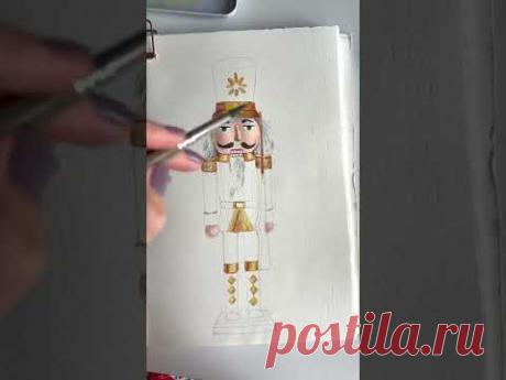 Christmas time 🌲🎁❄️💫#sketch #sketchbook #sketching #art #watercolor #watercolorpainting #drawing