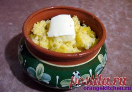 Постная тыквенная каша на воде - Вегетарианские рецепты Оранжевой Кухни