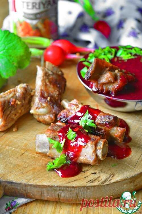 Смородиновый соус с коньяком - кулинарный рецепт