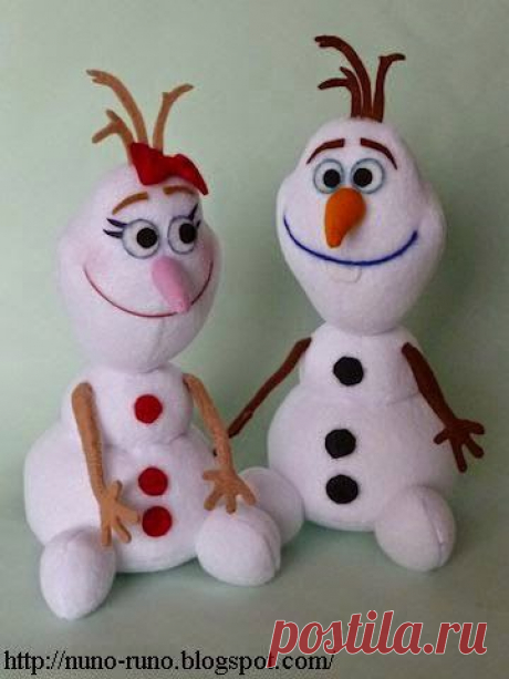 Мультяшные снеговички / Вязание как искусство!