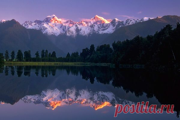 Озеро Мэтисон (Matheson Lake) в национальном парке Вестленд Таи Путини | На краю света. Блог о Новой Зеландии.