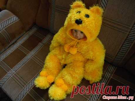 Комбенезончик Винни Пух из травки. - Вязание для детей - Страна Мам