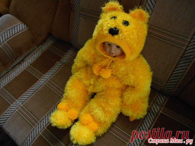 Комбенезончик Винни Пух из травки. - Вязание для детей - Страна Мам