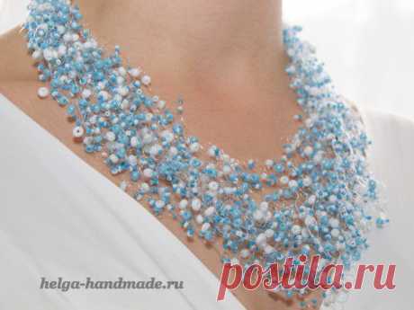Бусы из стекляруса (или бисера) своими руками, мастер-класс | helga-handmade.ru
