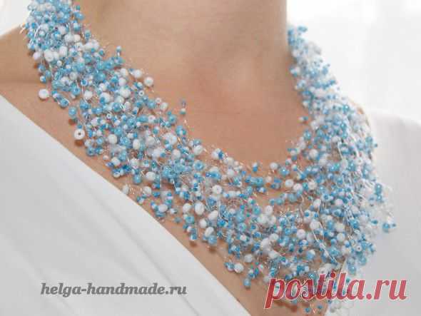 Бусы из стекляруса (или бисера) своими руками, мастер-класс | helga-handmade.ru