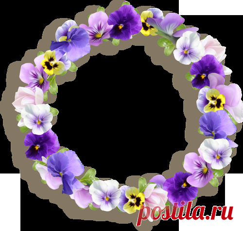 Фиолетовые / сиреневые рамки - Рамки по цветам - Кира-скрап - клипарт и рамки на прозрачном фоне