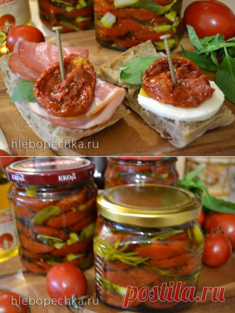 Вяленые помидоры в духовке, в ароматном масле (приготовление и консервирование)
