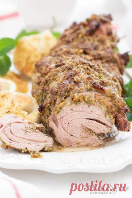 Печено агнешко с копър и сироп от бъз / Roast Lamb with Dill and Elderflower Cordial