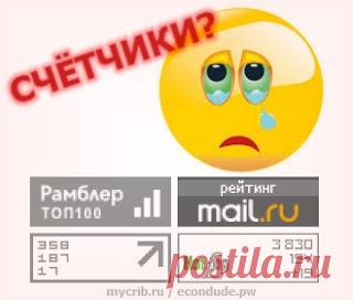 Счетчики на сайт, ставить или нет? Зачем ставить на свой сайт счётчики посещаемости и рейтинги типа мейл и рамблера? Плюсы и минусы счётчиков посещаемости.