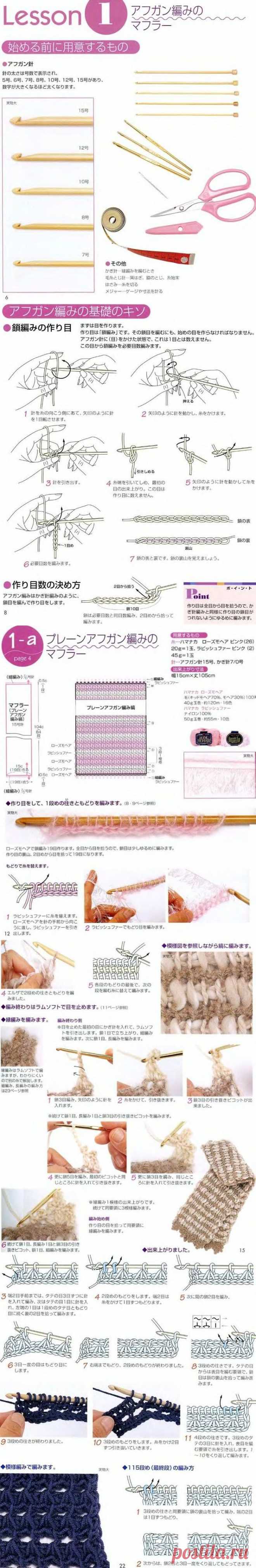 Альбом "Let's knit series 10 2004"/Тунисское вязание - япония/