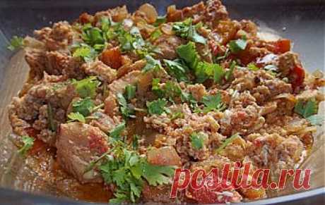 Чахохбили из курицы в мультиварке